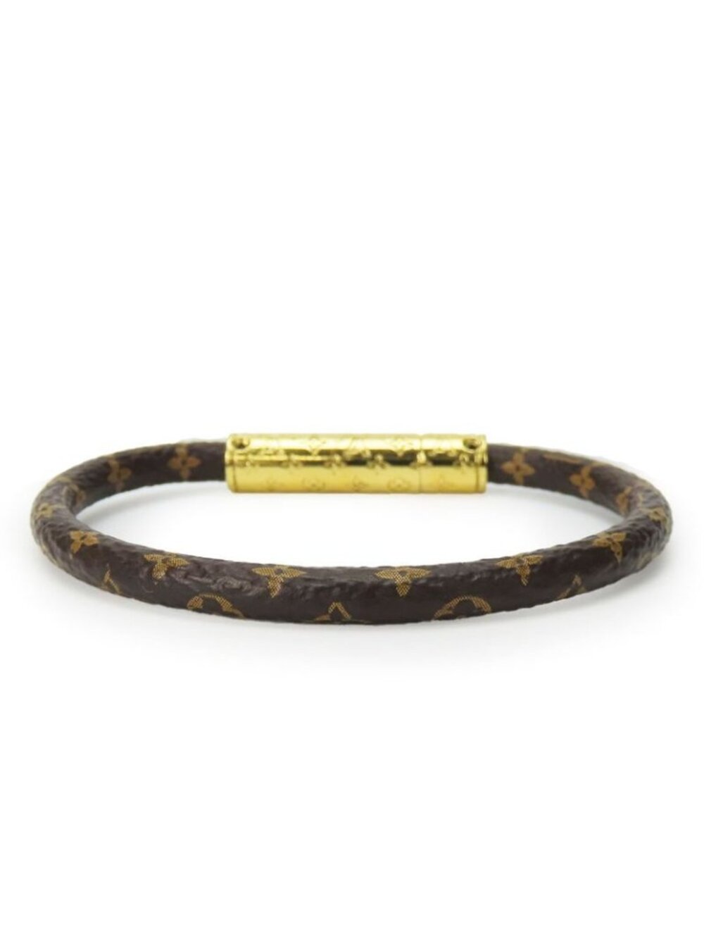 Louis Vuitton Bracelet Confidential M8274 F Monogram Metal Brown - Picture 3 of 9